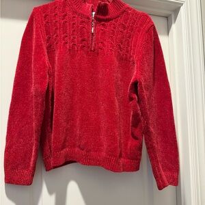 Alfred Dunner Vibrant Red Turtleneck Sweater